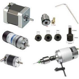 Resim Motor için Anahtar Sıkmalı Mini Mandrel 4 MM Mandren Üniversal Oku 