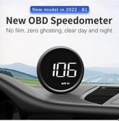 Resim Haikou Yeni Tanılama Sürüş Obd Hud Hız Hız Head-up Güvenli Göstergesi Göstergesi Fonksiyonlu Ekranı Dedektörü Çok B1 Araç Araba Fm 