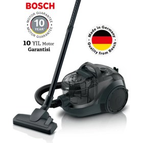 Resim Bosch Yıkanabilir Hepa Filtre: Alerjik Bünyeler Için Uygun, A Sınıfı Toz Torbasız Süpürge Serie 4 Siyah 550W 