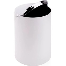 Resim System Banyo Aksesuarları Banyo Çöp Kovası 3 Lt Beyaz|Krom 253x175x175 mm 