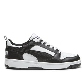 Resim Puma 392328 01 Rebound V6 Low Kadın Sneaker Siyah Beyaz 