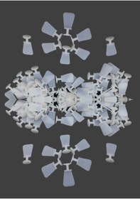 Resim Perde Düğme Makine Dikmeli 1.000'li Çok Renkli 