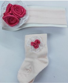 Resim ÖZKARDEŞLER BABY Bebek Çorap Ve Bandana Aksesuarlı 