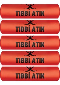 Resim Atık Torbası Orta Boy 55 x 60 CM 300 G 10'lu Rulo x 5 Paket 