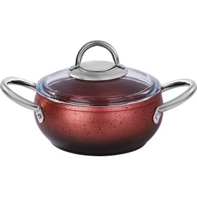 Resim Emsan Milet Granit Yüzeyli 7 Parça Kiremit Degrade Güveç Set 