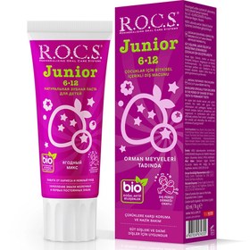 Resim Rocs Junior 6-12 Yaş Diş Macunu Orman Meyveleri Tadında 60 ml - Gratis 