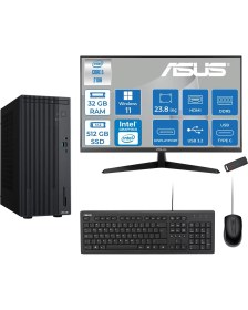 Resim Asus Expertcenter P500MV Intel® Core™ Ultra 5 210H 4.8ghz Aı 32GB Ddr5 512GB SSD 23.8" 120Hz Intel® Intel® Graphics WIN11PRO Mini Tower Masaüstü Bilgisayar D52108512B0DP12+ZETTAUSBBELLEK 