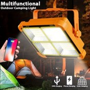 Resim MACROCOSM Güçlü Taşınabilir Güneş Kamp Lambası - IP66, Süper Parlak COB LED, Büyük 69.85cm x 29.46cm Ayarlanabilir Stand, USB ve Cep Telefonu Şarjı, Dayanıklı Mat Kaplama, Açık Hava, Kamp, Yürüyüş, Atölye Aydınlatması, Güneş Kamp Lambaları, Yürüyüş Gereksinimleri, Sağlam Tasarım, Yüksek Kaliteli LED 