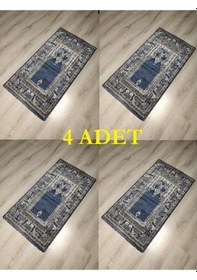 Resim 4 Adet Saray Halı Sihir Namazlık Seccade Nm012 Mavi 60X115Cm 