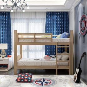 Resim Enjoy Lıfe Tasarım Montessori Doğal Çam Ağacı Çocuk Ranza Yatak Karyola 
