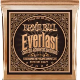 Resim AyrStore Everlast Orta Hafif Kaplamalı Fosfor Bronz Akustik Gitar Telleri, Ölçü 12 54 