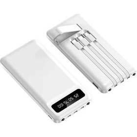 Resim Powerbank Şarj Cihazı 4 Çıkışlı 20.000 Mah Powerbank Kompakt Yüksek Kapasiteli Hızlı Şarj Çok Renkli 