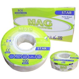 Resim Rg6U4 Mag Star Anten Kablosu 48 Tel 100 Metre 