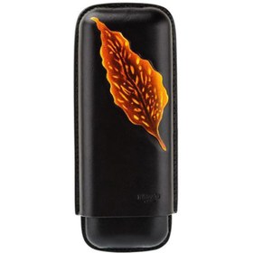 Resim Lubinski Yeni Deri Puro Kılıfı Siyah Leaf Desen 2li (60ring) 