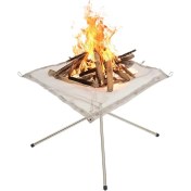 Resim Badger Surtur Ateş Standı, Dış Mekan, Kamp Ateş Havuzu, Paslanmaz Çelik Örgü Şömine, Taşıma Çantalı, Katlanır Stant, Piknik, Şenlik Ateşi 