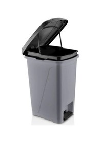 Resim Cey Grup İç Kovalı Pedallı Gri Çöp Kovası 40 L Gri 