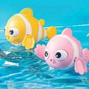 Resim 2 adet banyo oyuncakları, bebek banyo oyuncakları, plaj ve havuz su oyuncağı, erkek ve kız çocuklar için ideal hediye Paskalya'da, yüzen palyaço balık su oyuncakları, dayanıklı ve ebeveyn-çocuk aktiviteleri için uygun 