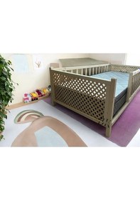 Resim So Chic Doğal Ahşap Montessori Bebek Ve Çocuk Karyolası 70 X 130 