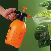 Resim 1 adet Büyük Kapasiteli El Sulama Kabı - 2L/3L Manuel Basınç Püskürtücü ile Ayarlanabilir Pirinç Nozul, Verimli Sulama, Çim Bakımı, Ev Temizliği ve Yıkama için - Dayanıklı Plastik İnşaat Taşınabilir Tasarım 