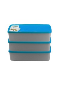 Resim Hobby Life Alaska Nofrost Saklama Kabı 2 Litre 3'Lü Mavi Çok Renkli 