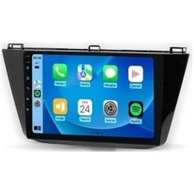 Resim Volkswagen Tiguan 2016-2023 6gb Ram 128gb Hafıza 8 Çekirdek Carplay Kamera Android Multimedya 9" 