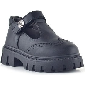 Resim Rakerplus Siyah Mat Cırt Cırtlı Metal Detaylı Kız Çocuk Günlük Ayakkabı Siyah 