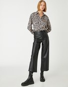 Resim Leopar Desenli Gömlek 