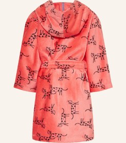 Resim Kız Çocuk Kapüşonlu Bornoz , %90 Pamuk, %10 Polyester, Düğmeli, Frotte Kumaş - 7-8 yaş 