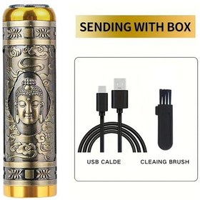 Resim Mini Elektrikli Tıraş Makinesi Traş Makineleri Erkekler Için Su Geçirmez Tıraş Gold Diğer 