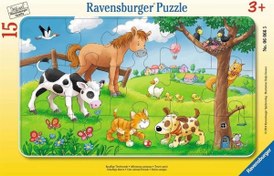 Resim Ravensburger 15 Parça Puzzle Cuddly Friends 060665 