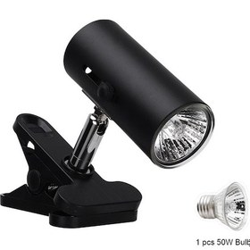 Resim Xiyyadms Sürüngenler İçin Isıtıcı Işık, Güneş Işığı Simülasyonu, E27 Uç, 50w Ampul, Döner Bağlantı, Avrupa Standartı, Siyah Siyah 