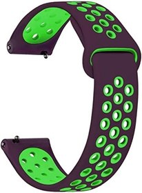 Resim Microsonic Xiaomi Watch 2 için Kordon Rainbow Gently Band Mor Yeşil [Watch 2 ile Uyumlu Kordon - Mor - Yeşil] 