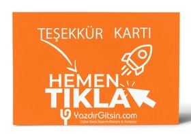 Resim Teşekkür Kartı Kendin Tasarla (350 gr.) - 100 Adet 10.5x8 / Kraft / 350 gr. Tasarım İstiyorum 
