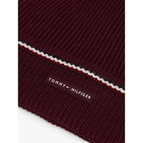 Resim Tommy Hilfiger Erkek Bordo Bere 