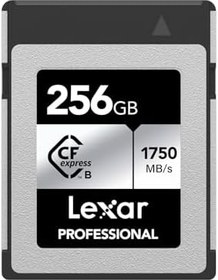 Resim Lexar Professional SILVER Serisi 256 GB CFexpress Kart, Tip B CFe Kart, 1750 MB/s'ye kadar Okuma Hızı, PCIe Gen3x2 özellikli CF Kart, DSLR ile uyumlu, XQD Kamera ile Ters (LCXEXSL256G-RNENG) 