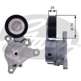 Resim Gates T39041 Alternatör V Kayış Gergi Rulmanı 307 308-407-607-807 C4 C5 C8 1.8 16V 2.0 2.0 16V 
