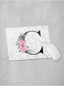 Resim Panorama Ajans Ç Harfi Baş Harf Pembe Çiçekli Mouse Pad 