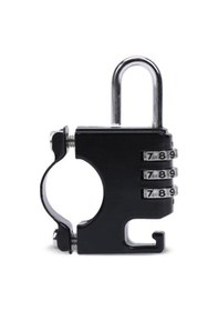 Resim Siyah 1 Takım Kask Kilidi Pas Yok Bisiklet Malzemeleri Metal Bisiklet Anti-kayıp Aşınmaya Dayanıklı Siyah 