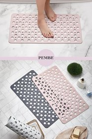 Resim Seahome Kaydırmaz Duşakabin Banyo Ve Duş Paspası Vantuzlu Yapışır bubble paspas 33 X 66 Cm PEMBE RENK SEA141P 