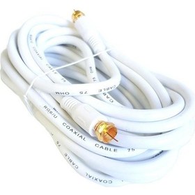 Resim Electroon 3Metre Rg6 Anten Kablosu Press Baskılı Gold Konnektörlü 