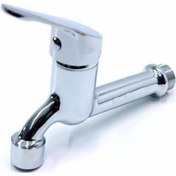 Resim Gms Mix Uzun Aç-Kapa Musluk Bahçe. Tuvalet. Lavabo Sr235 Gri 