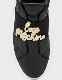 Resim Love Moschino Taş Logolu Deri Sneaker Ayakkabı Bayan AYAKKABI JA15064G1MIA400A 
