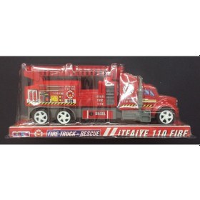 Resim İtfaiye Aracı Tır Seti Sürtmeli Araba Nizam Oyuncak 