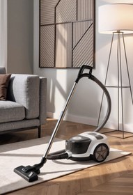 Resim HOMEND Dustroyer 1252H Yatay Süpürge - Siyah - Beyaz 