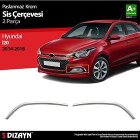 Resim S-Dizayn Hyundai İ20 Krom Sis Farı Çerçevesi 2 Prç. 2014-2018 