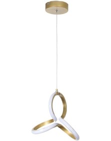 Resim Gül Modern Tasarım Yatak Odası - Salon - Mutfak Eskitme Renk Beyaz Ledli Tekli Avize Eskitme 