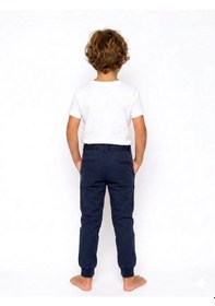 Resim Coupon Çocuk Gabardin Pantolon / Garni Paça - Mevsimlik Lacivert 