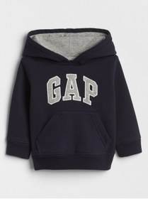 Resim GAP Erkek Bebek Lacivert Gap Logo Kapüşonlu Sweatshirt 