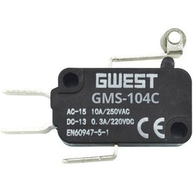 Resim Gwest Gms-104c ,makara Kol-12mm Kontak-1a1k Mikro Sivic 