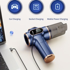 Resim Yeni Nesil Geliştirilmiş Araba ve Ev El Tipi Kablosuz Taşınabilir USB Şarjlı Küçük Aletler için Süpürge Makinesi 